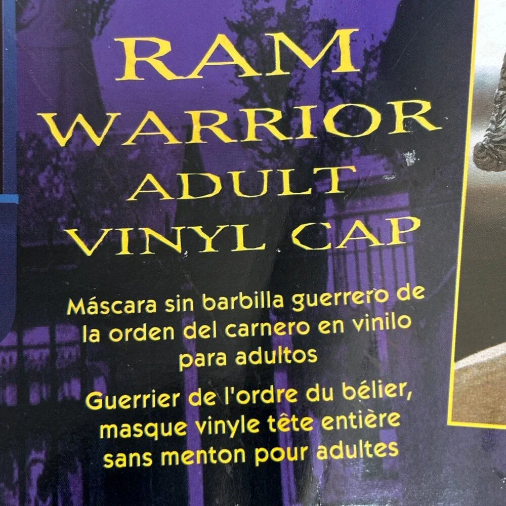 Ram Warrior Vinyl Cap Mask Fright Asylum NWT NOS VTG